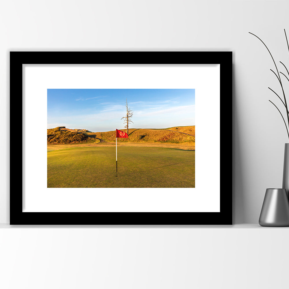 Old Macdonald Golf Course, Hole 2 With Ghost Tree Fine Art, Goft Art Print, Framed Art Print White Border Wall Decor