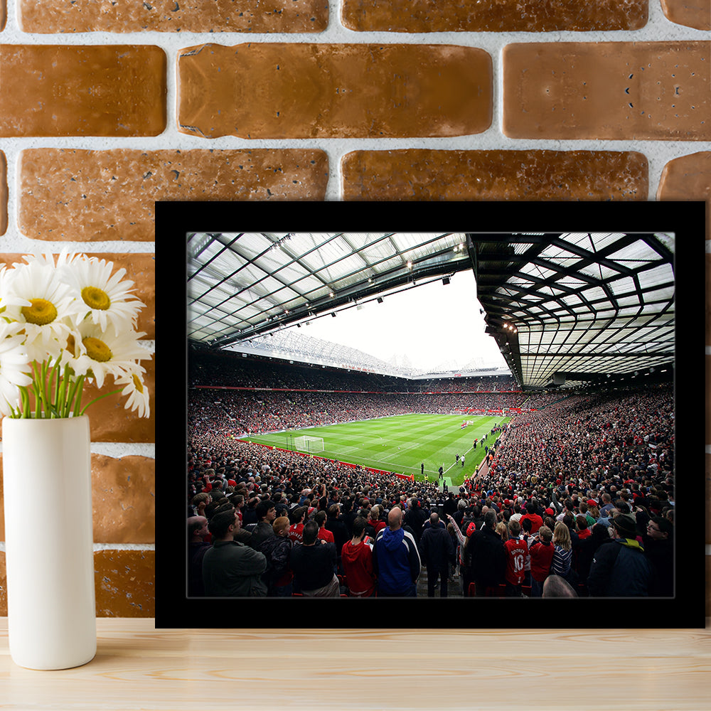 Old Trafford Full House Stadium, Stadium Canvas, Sport Art, Gift for him, Framed Art Print Wall Decor, Picture Framed