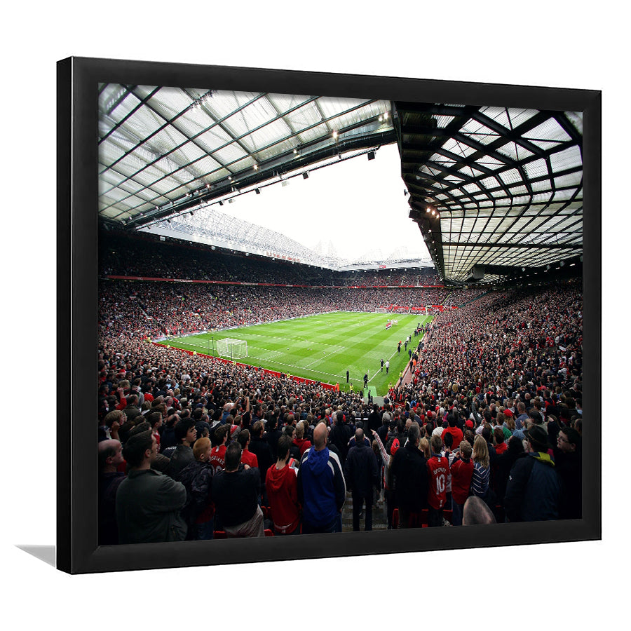 Old Trafford Full House Stadium, Stadium Canvas, Sport Art, Gift for him, Framed Art Print Wall Decor, Picture Framed