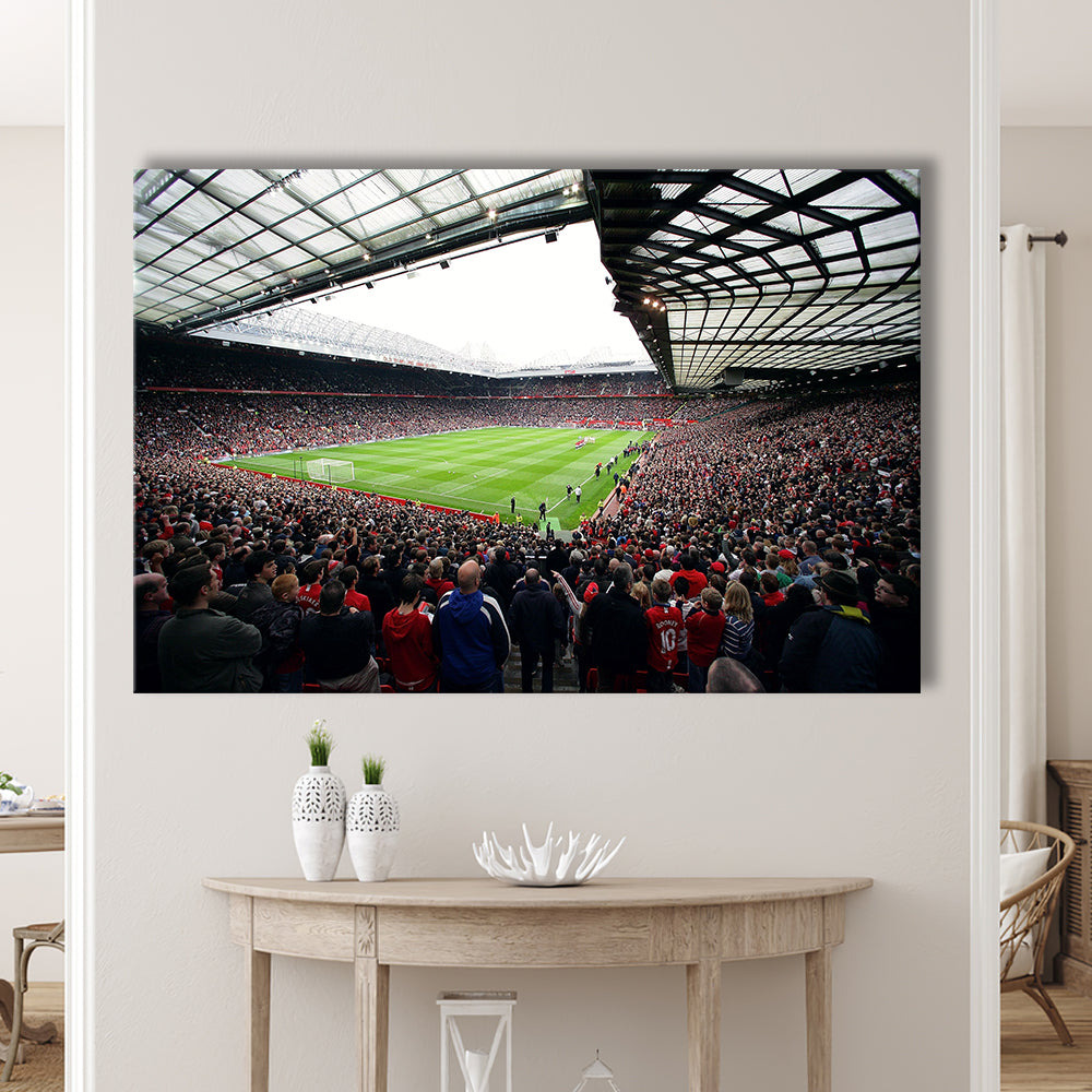 Old Trafford Full House Stadium, Stadium Canvas, Sport Art, Gift for him, Man Cave Decor, Art Print, Canvas Print Wall Art
