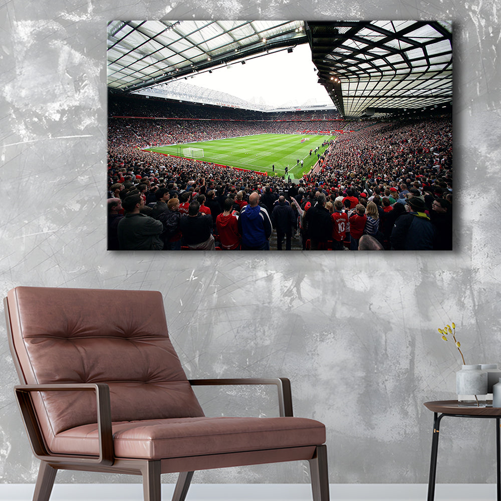 Old Trafford Full House Stadium, Stadium Canvas, Sport Art, Gift for him, Man Cave Decor, Art Print, Canvas Print Wall Art