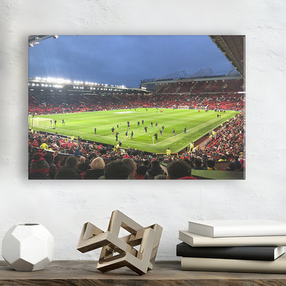 Old Trafford Game, Stadium Canvas, Sport Art, Gift for him, Man Cave Decor, Art Print, Canvas Print Wall Art