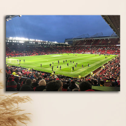 Old Trafford Game, Stadium Canvas, Sport Art, Gift for him, Man Cave Decor, Art Print, Canvas Print Wall Art