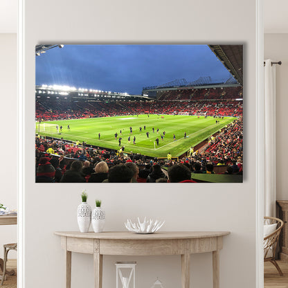 Old Trafford Game, Stadium Canvas, Sport Art, Gift for him, Man Cave Decor, Art Print, Canvas Print Wall Art