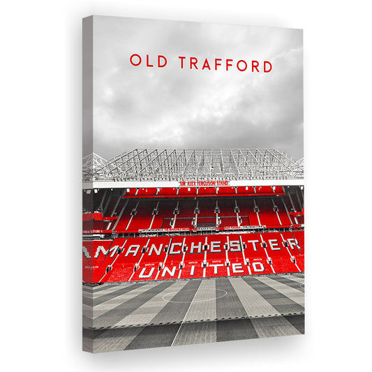 Old Trafford Man Utd Stadium Print, Football Stadium Art Wall Art, Canvas Prints Wall Art, Man Cave Decor