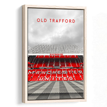 Old Trafford Man Utd Stadium Print, Football Stadium Art Wall Art, Framed Canvas Prints Wall Art