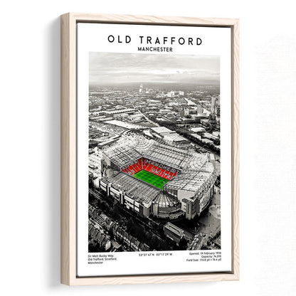 Old Trafford, Football Wall Art Print, Fan Birthday Gift, Sport Art Print, Framed Canvas Prints Wall Art