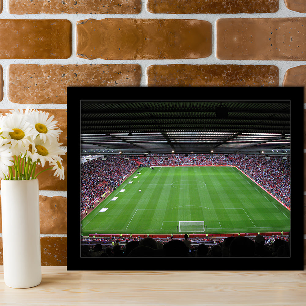 Old Trafford Soccer Field, Stadium Canvas, Sport Art, Gift for him, Framed Art Print Wall Decor, Picture Framed
