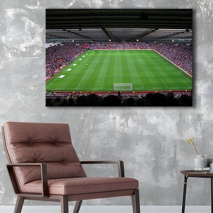 Old Trafford Soccer Field, Stadium Canvas, Sport Art, Gift for him, Man Cave Decor, Art Print, Canvas Print Wall Art