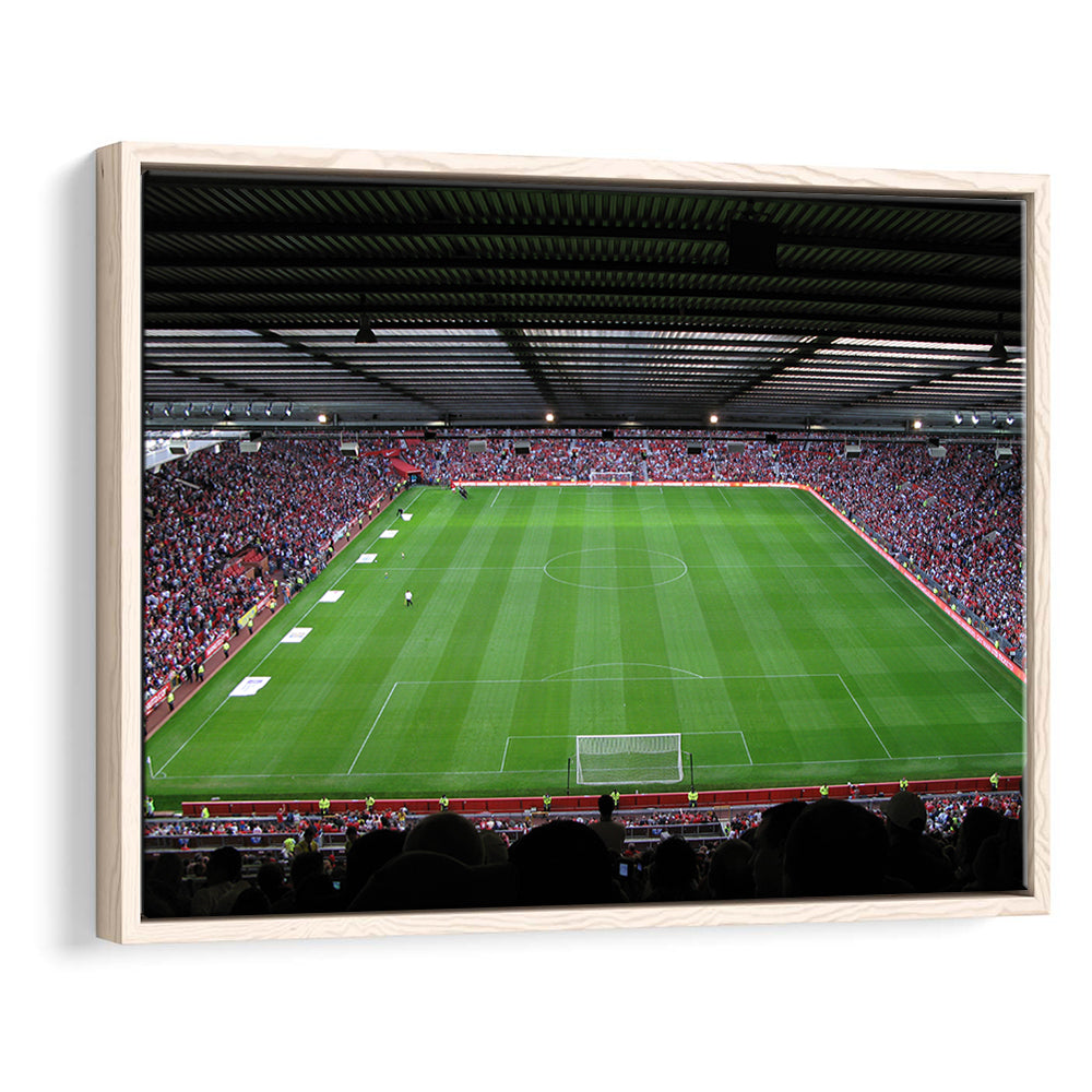 Old Trafford Soccer Field, Stadium Canvas, Sport Art, Framed Canvas Print Wall Art, Floating Frame