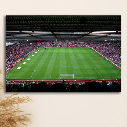 Old Trafford Soccer Field, Stadium Canvas, Sport Art, Gift for him, Man Cave Decor, Art Print, Canvas Print Wall Art