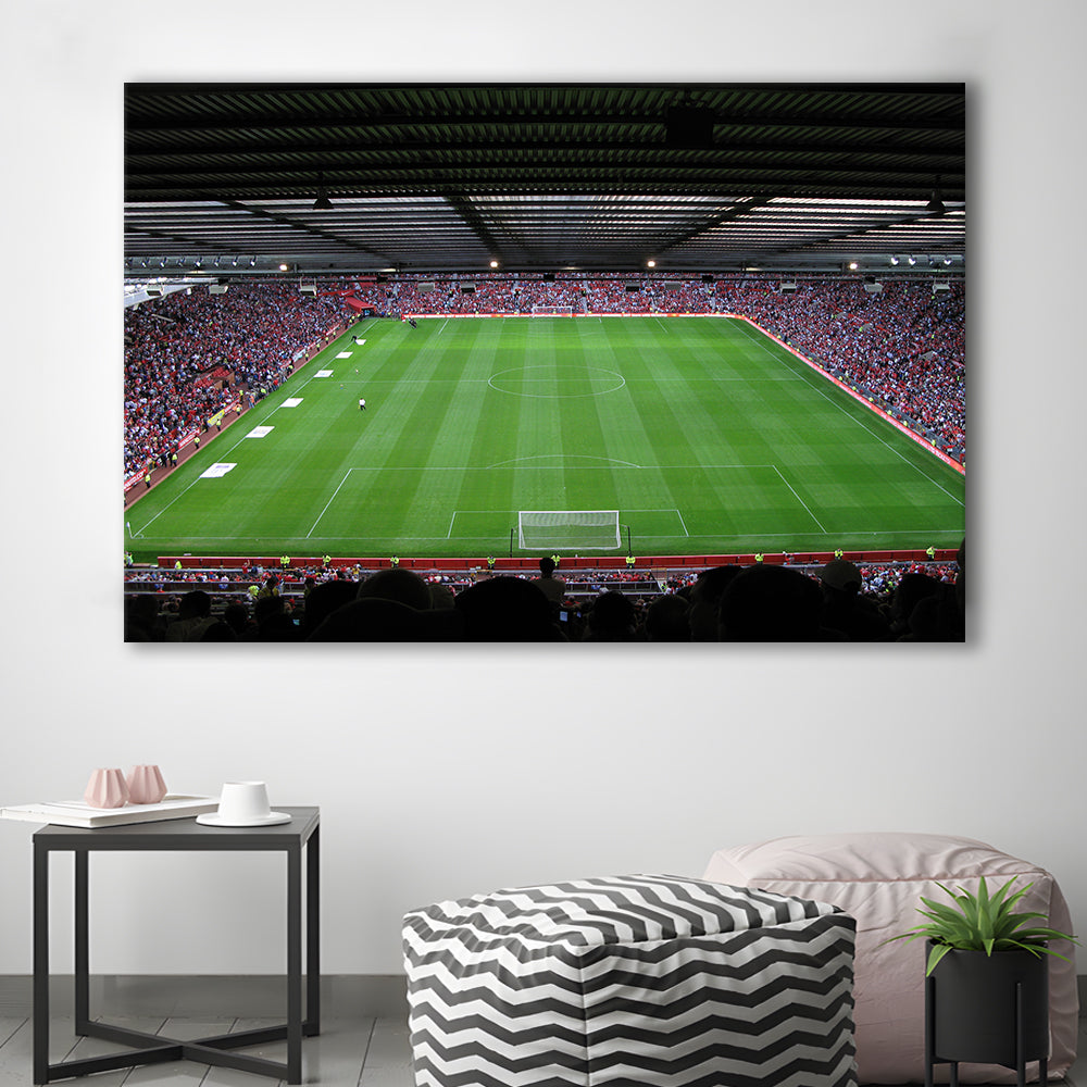Old Trafford Soccer Field, Stadium Canvas, Sport Art, Gift for him, Man Cave Decor, Art Print, Canvas Print Wall Art
