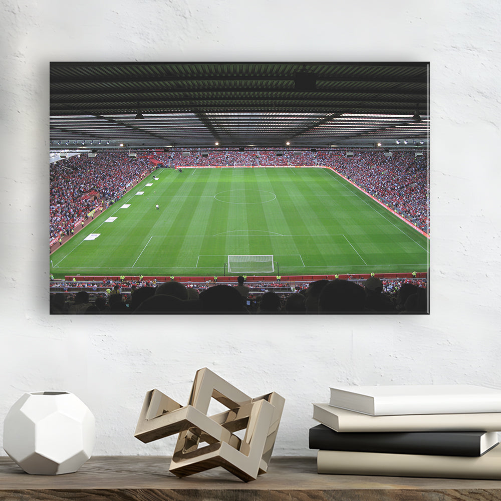 Old Trafford Soccer Field, Stadium Canvas, Sport Art, Gift for him, Man Cave Decor, Art Print, Canvas Print Wall Art