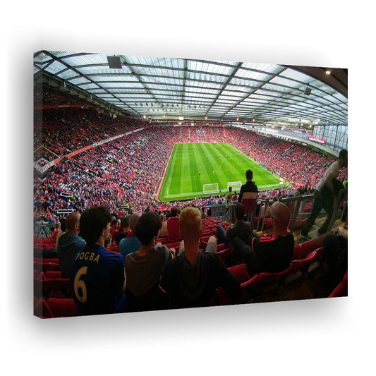 Old Trafford Stadium Angle View, Stadium Canvas, Sport Art, Gift for him, Man Cave Decor, Art Print, Canvas Print Wall Art