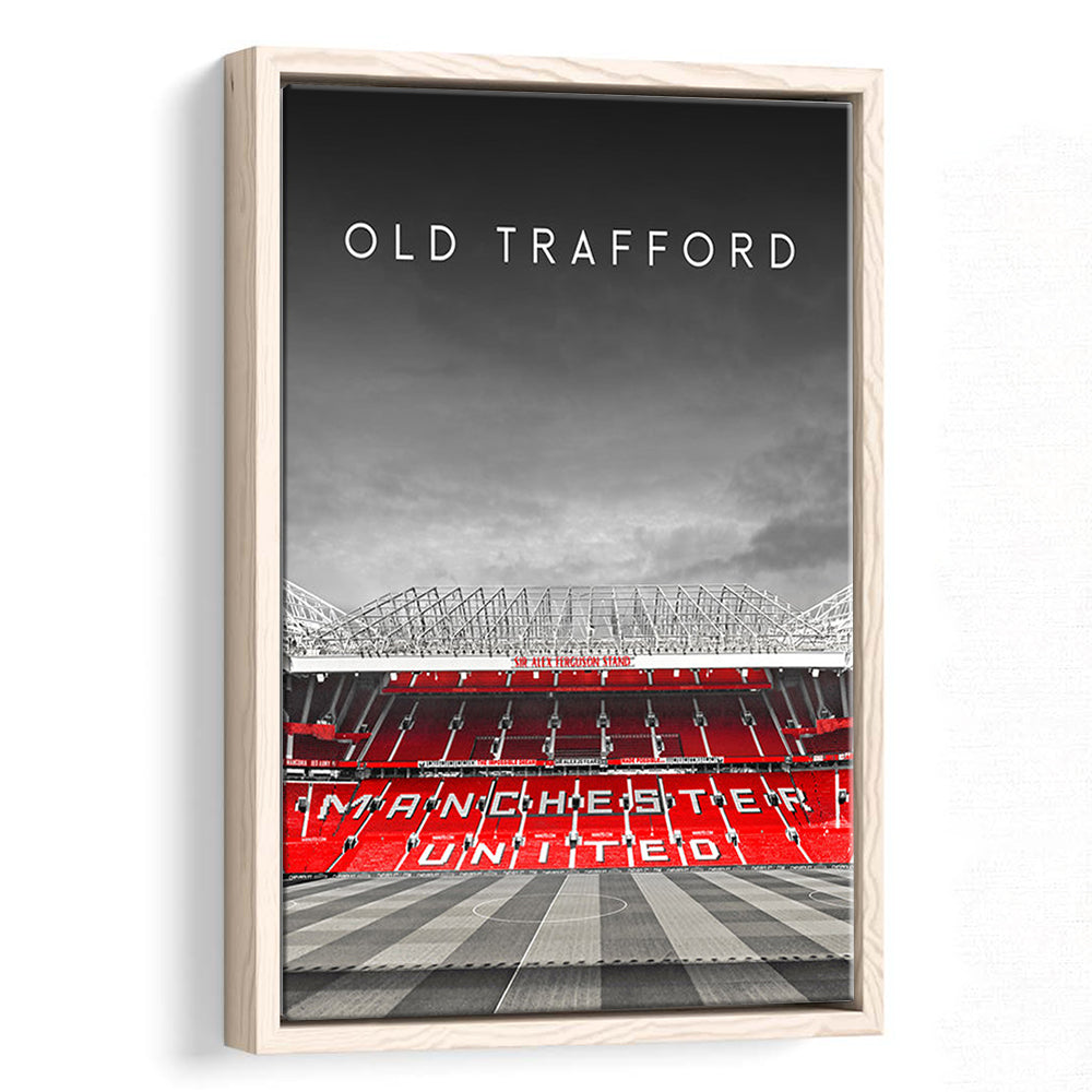 Old Trafford Football Stadium Wall Art Print, Man Utd Stadium, Soccer Fans, Framed Canvas Prints Wall Art