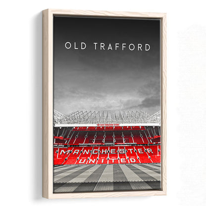 Old Trafford Football Stadium Wall Art Print, Man Utd Stadium, Soccer Fans, Framed Canvas Prints Wall Art