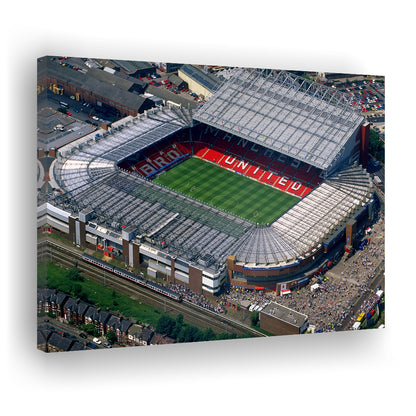 Old Trafford in Stretford, Stadium Canvas, Sport Art, Gift for him, Man Cave Decor, Art Print, Canvas Print Wall Art