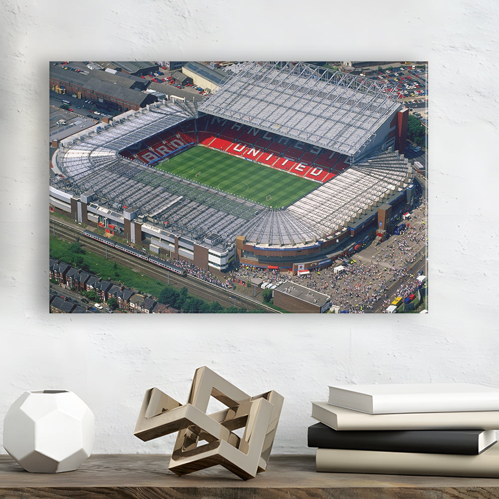 Old Trafford in Stretford, Stadium Canvas, Sport Art, Gift for him, Man Cave Decor, Art Print, Canvas Print Wall Art