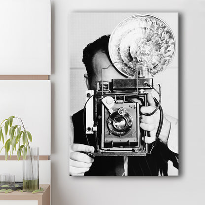Old Vintage Camera Retro Black and White Art Photography Prints, Canvas Print Wall Art