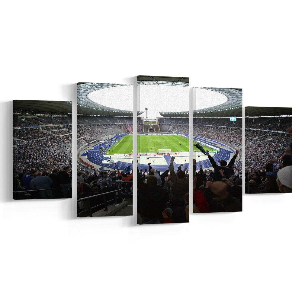 Olympia Stadion Berlin, Stadium Canvas, Sport Art, Gift for him, 5 Panel, Large Canvas, Canvas Print Wall Art