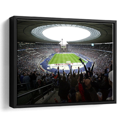 Olympia Stadion Berlin, Stadium Canvas, Sport Art, Framed Canvas Print Wall Art, Floating Frame