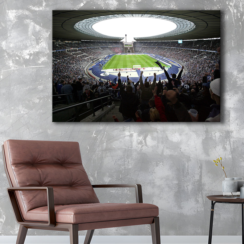Olympia Stadion Berlin, Stadium Canvas, Sport Art, Gift for him, Man Cave Decor, Art Print, Canvas Print Wall Art