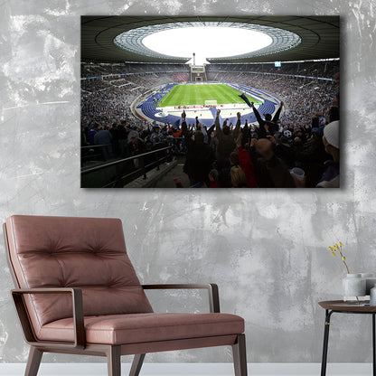 Olympia Stadion Berlin, Stadium Canvas, Sport Art, Gift for him, Man Cave Decor, Art Print, Canvas Print Wall Art