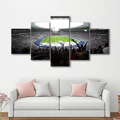 Olympia Stadion Berlin, Stadium Canvas, Sport Art, Gift for him, 5 Panel, Large Canvas, Canvas Print Wall Art