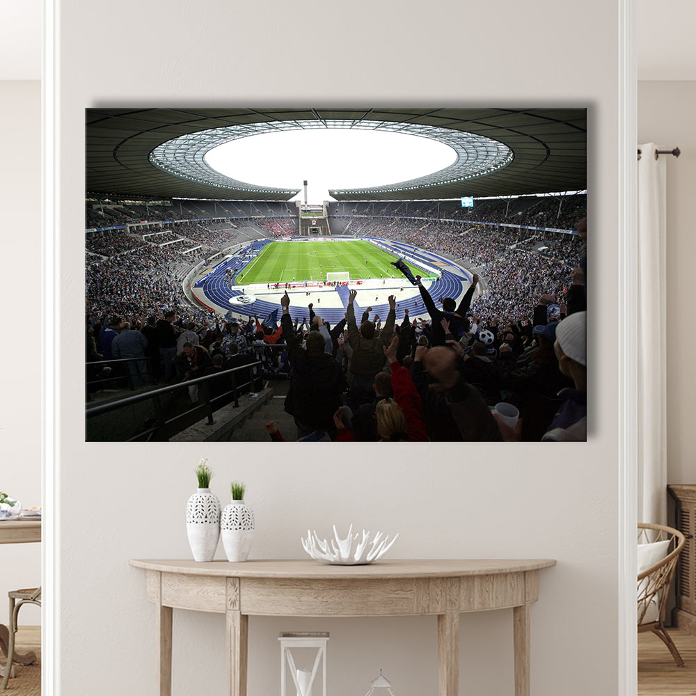 Olympia Stadion Berlin, Stadium Canvas, Sport Art, Gift for him, Man Cave Decor, Art Print, Canvas Print Wall Art