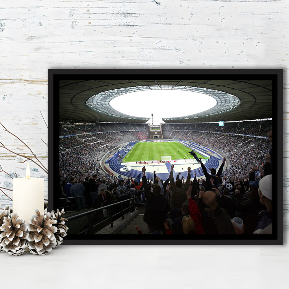 Olympia Stadion Berlin, Stadium Canvas, Sport Art, Framed Canvas Print Wall Art, Floating Frame