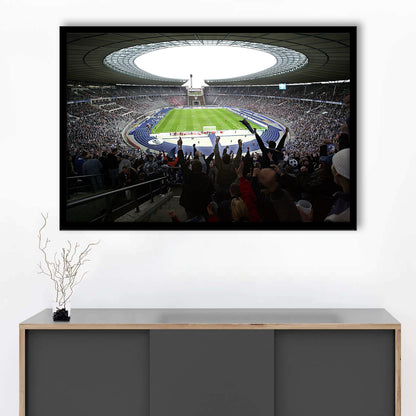 Olympia Stadion Berlin, Stadium Canvas, Sport Art, Gift for him, Framed Art Print Wall Decor, Picture Framed