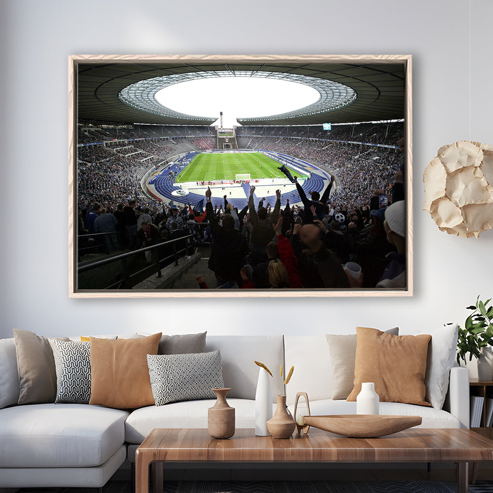 Olympia Stadion Berlin, Stadium Canvas, Sport Art, Framed Canvas Print Wall Art, Floating Frame