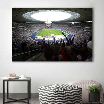 Olympia Stadion Berlin, Stadium Canvas, Sport Art, Gift for him, Man Cave Decor, Art Print, Canvas Print Wall Art