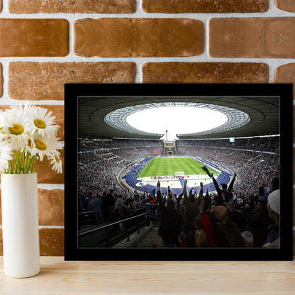 Olympia Stadion Berlin, Stadium Canvas, Sport Art, Gift for him, Framed Art Print Wall Decor, Picture Framed
