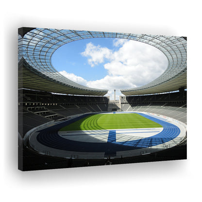 Olympiastadion Stadium in Berlin, Stadium Canvas, Sport Art, Gift for him, Man Cave Decor, Art Print, Canvas Print Wall Art