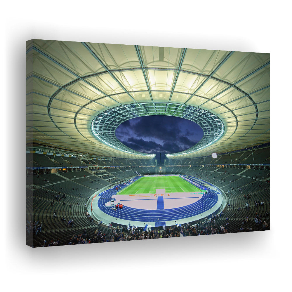 Olympiastadion Stadium in Berlin, Stadium Canvas, Sport Art, Fan Gifts, Man Cave Decor, Art Print, Canvas Print Wall Art