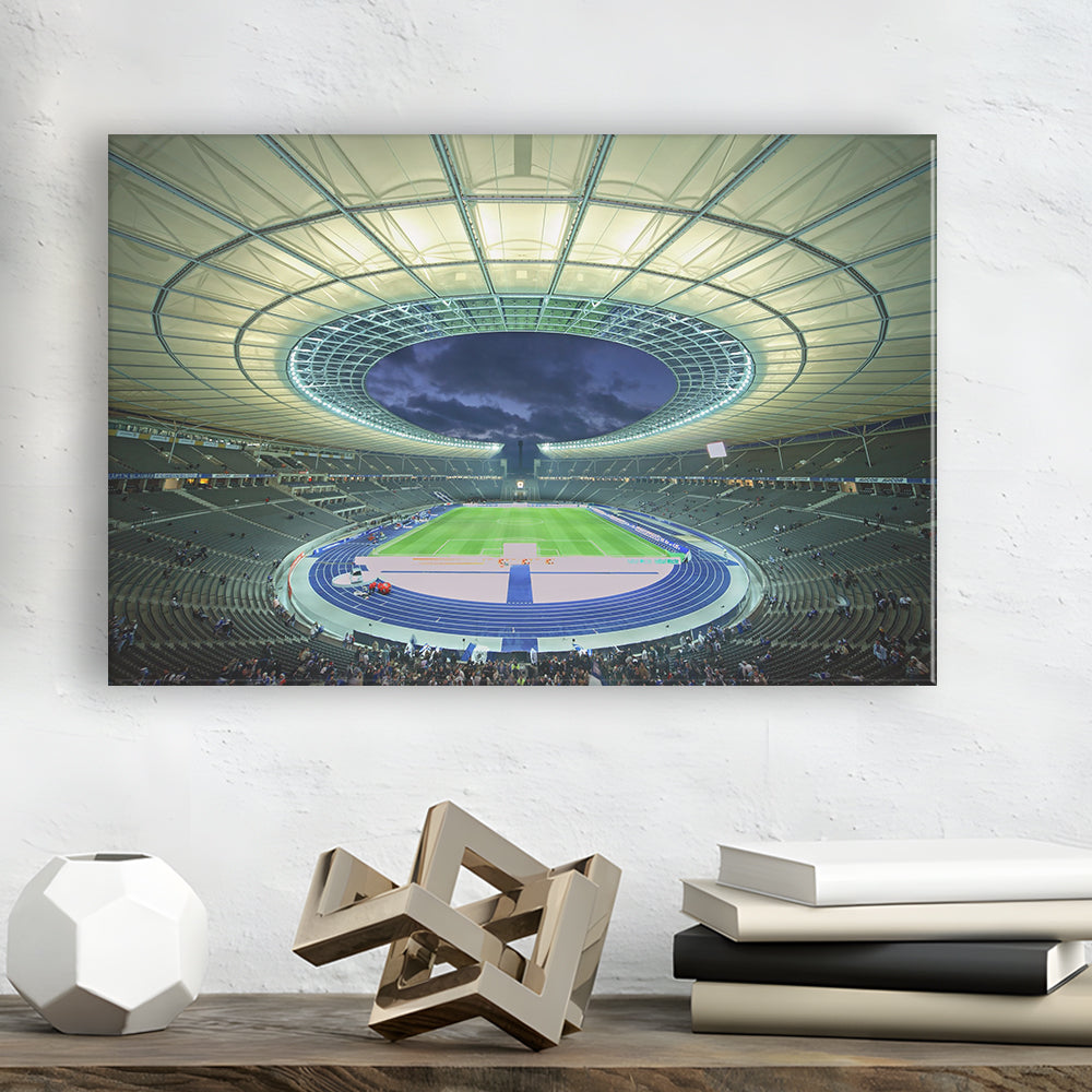Olympiastadion Stadium in Berlin, Stadium Canvas, Sport Art, Fan Gifts, Man Cave Decor, Art Print, Canvas Print Wall Art