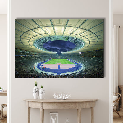 Olympiastadion Stadium in Berlin, Stadium Canvas, Sport Art, Fan Gifts, Man Cave Decor, Art Print, Canvas Print Wall Art