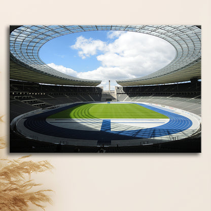 Olympiastadion Stadium in Berlin, Stadium Canvas, Sport Art, Gift for him, Man Cave Decor, Art Print, Canvas Print Wall Art