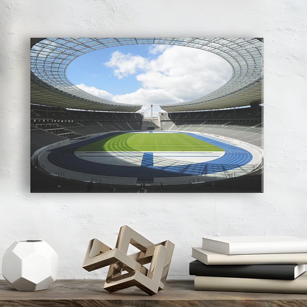 Olympiastadion Stadium in Berlin, Stadium Canvas, Sport Art, Gift for him, Man Cave Decor, Art Print, Canvas Print Wall Art
