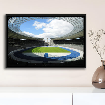 Olympiastadion Stadium in Berlin, Stadium Canvas, Sport Art, Framed Canvas Print Wall Art, Floating Frame