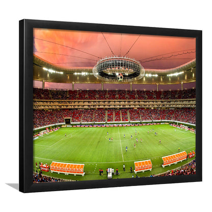 Omnilife Stadium, Stadium Canvas, Sport Art, Gift for him, Framed Art Print Wall Decor, Picture Framed