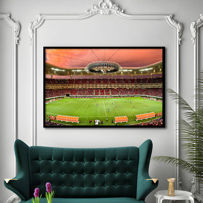 Omnilife Stadium, Stadium Canvas, Sport Art, Gift for him, Framed Art Print Wall Decor, Picture Framed