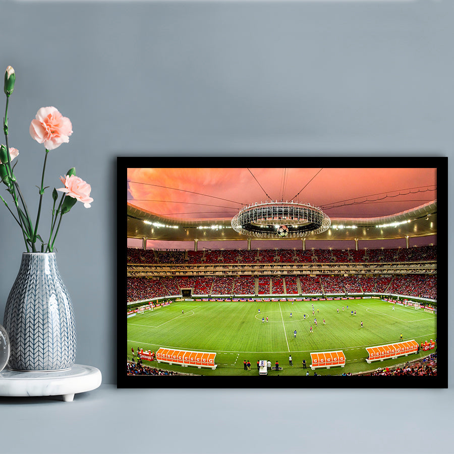 Omnilife Stadium, Stadium Canvas, Sport Art, Gift for him, Framed Art Print Wall Decor, Picture Framed
