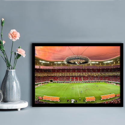 Omnilife Stadium, Stadium Canvas, Sport Art, Gift for him, Framed Art Print Wall Decor, Picture Framed