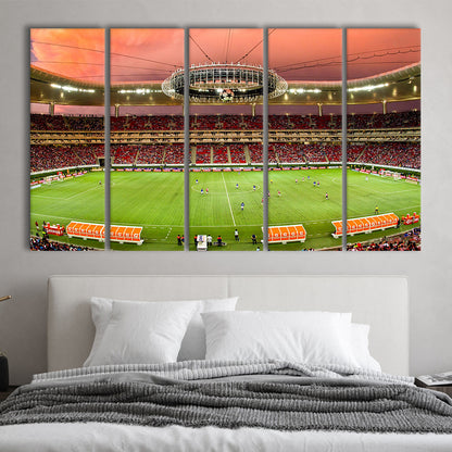 Omnilife Stadium, Stadium Canvas, Sport Art, 5 Panel B, Extra Large Canvas, Canvas Print Wall Art