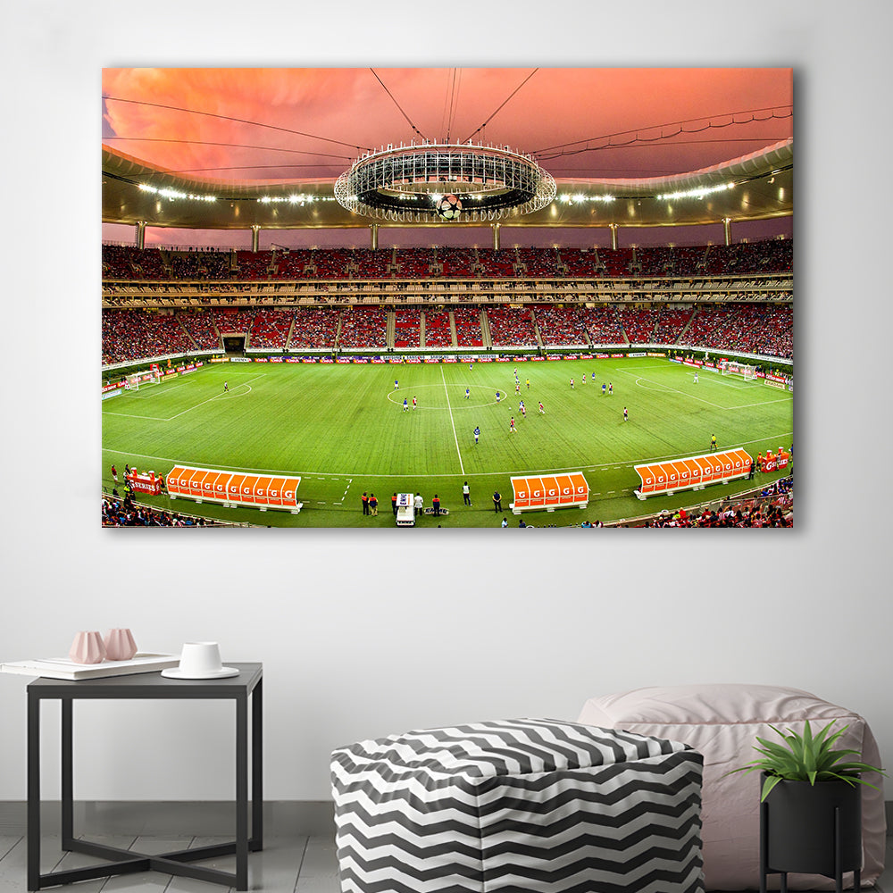 Omnilife Stadium, Stadium Canvas, Sport Art, Gift for him, Man Cave Decor, Art Print, Canvas Print Wall Art