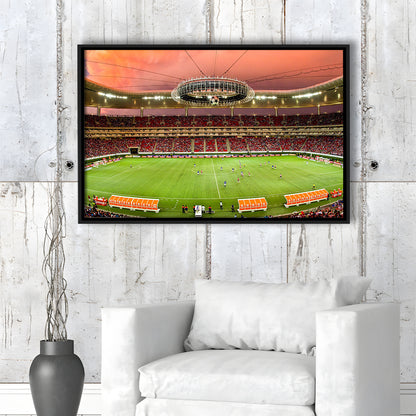Omnilife Stadium, Stadium Canvas, Sport Art, Framed Canvas Print Wall Art, Floating Frame