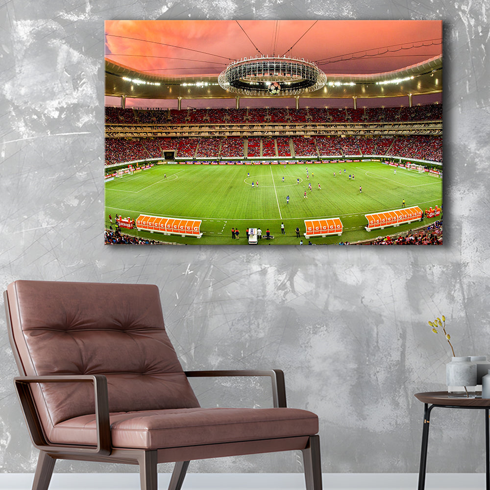 Omnilife Stadium, Stadium Canvas, Sport Art, Gift for him, Man Cave Decor, Art Print, Canvas Print Wall Art