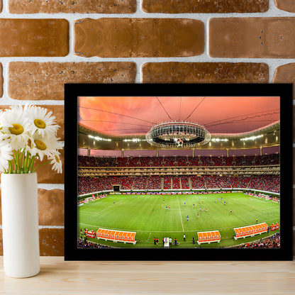 Omnilife Stadium, Stadium Canvas, Sport Art, Gift for him, Framed Art Print Wall Decor, Picture Framed